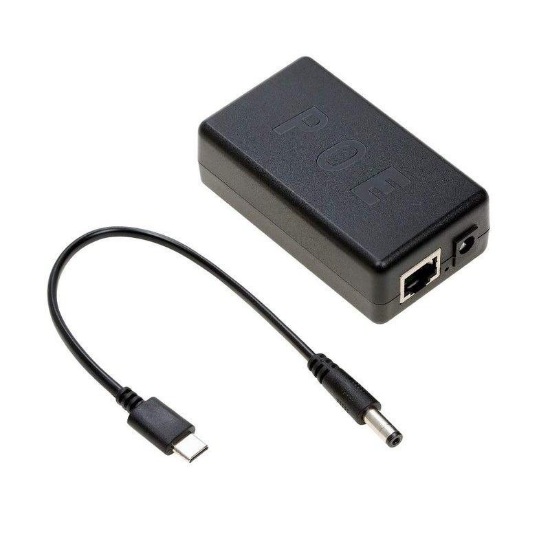 UCTRONICS USB-C PoE Splitter Gigabit, PoE to USB-C 5V/4A Power Supply for Raspberry Pi 4 and More, 802.3at Power Over Ethernet to USB Type-C Adapter - Image 1